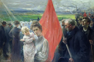 Uno sciopero a Saint-Ouen, 1908